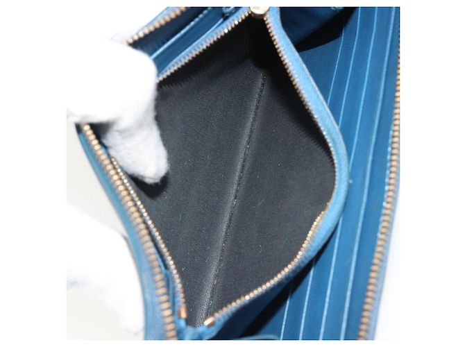 Céline CELINE Long Wallet Leather Blue Black gold - vista 11