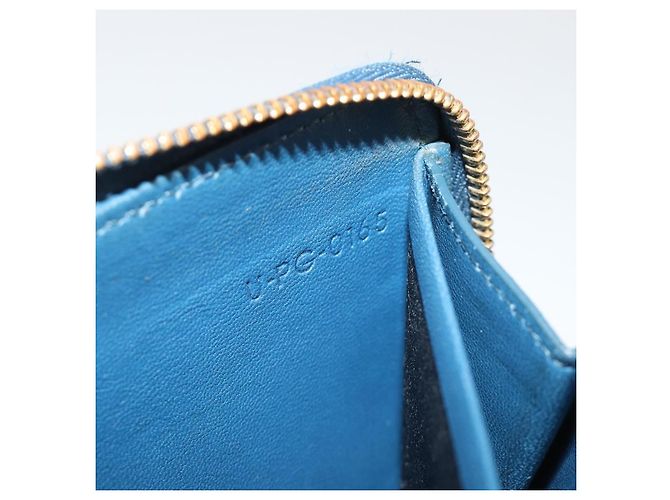 Céline CELINE Long Wallet Leather Blue Black gold - vista 12