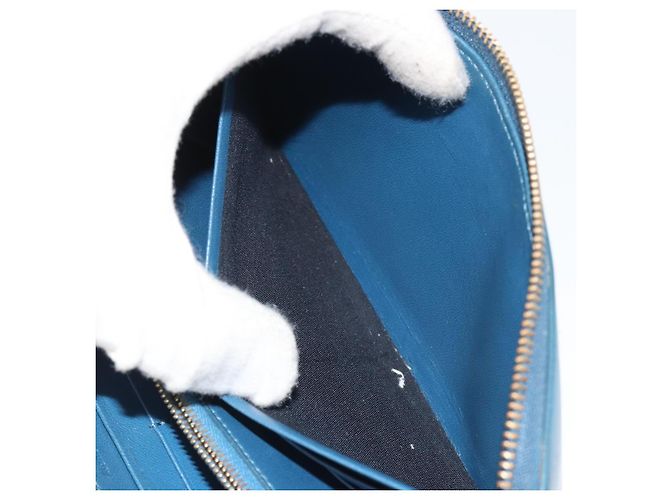 Céline CELINE Long Wallet Leather Blue Black gold - vista 22