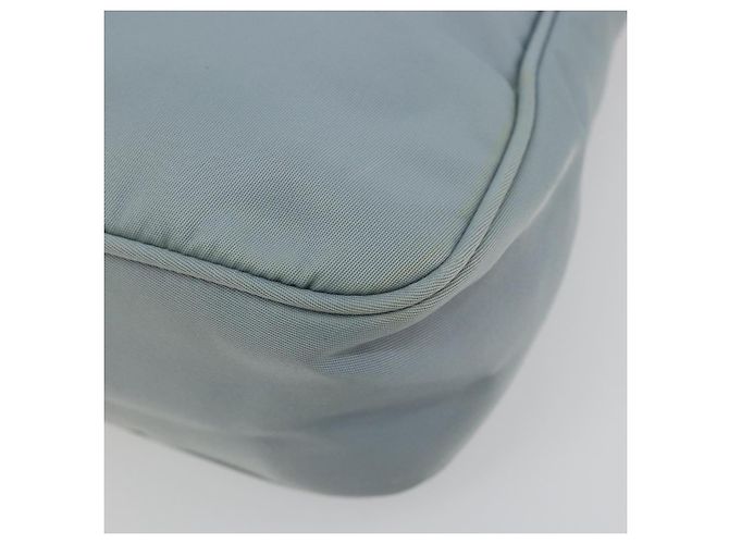 PRADA Hand Pouch Nylon Light Blue Silver - vista 15