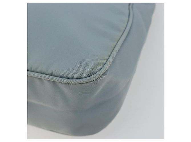 PRADA Hand Pouch Nylon Light Blue Silver - vista 9