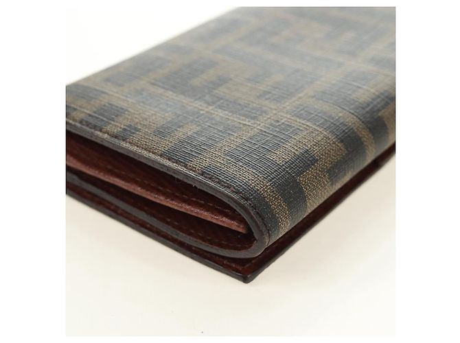 FENDI Zucca Canvas Long Wallet Black Brown - vista 15