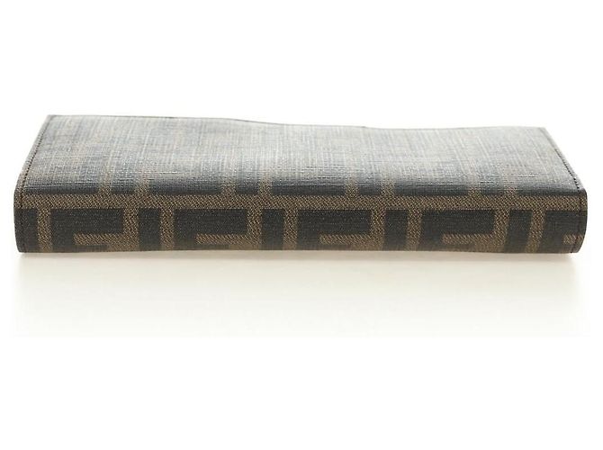 FENDI Zucca Canvas Long Wallet Black Brown - vista 5