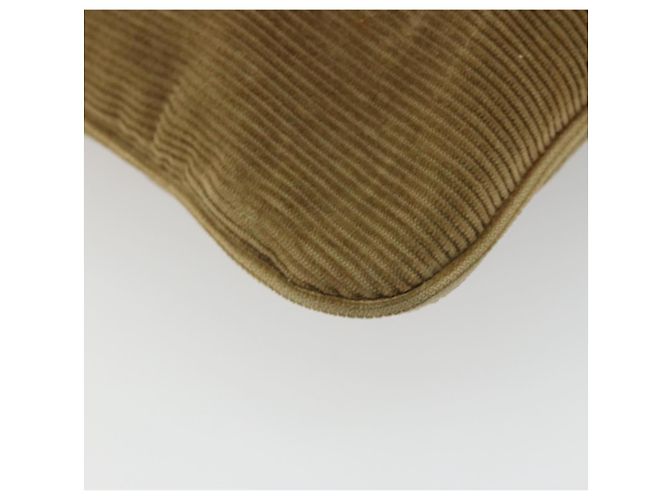 FENDI Shoulder Bag Corduroy Beige Silver - vista 16