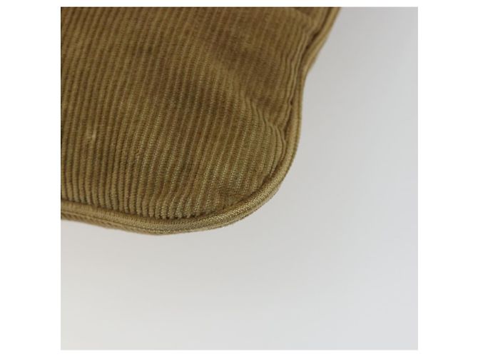 FENDI Shoulder Bag Corduroy Beige Silver - vista 17