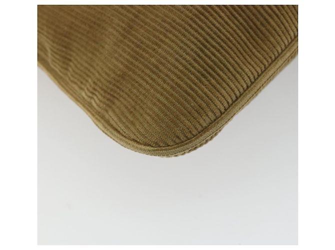 FENDI Shoulder Bag Corduroy Beige Silver - vista 18