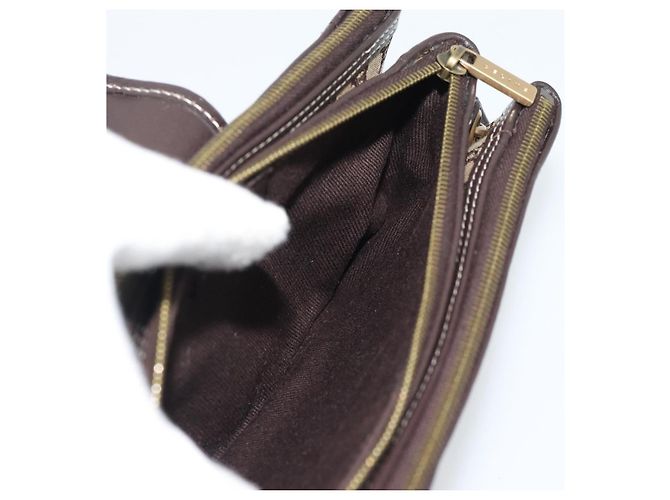 Céline CELINE Macadam Canvas Hand Bag Brown Gold - vista 18
