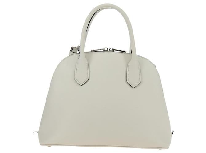 PRADA Hand Bag Leather 2way White Silver - vista 2