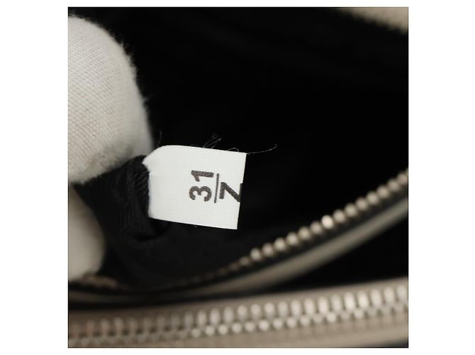 PRADA Hand Bag Leather 2way White Silver - vista 9