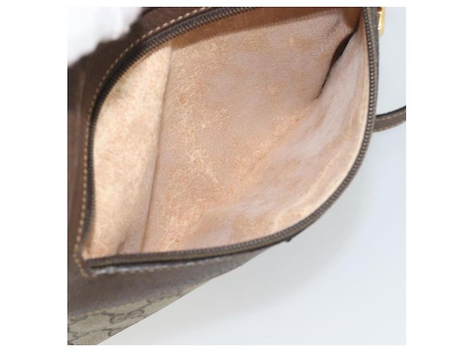 GUCCI GG Supreme Web Sherry Line Bag PVC Beige Gold 00 156 0852 - vista 22
