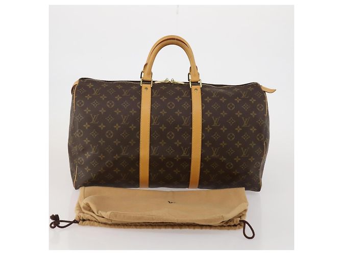 LOUIS VUITTON Monogram Keepall 50 Boston Bag M41426 LV - vista 12