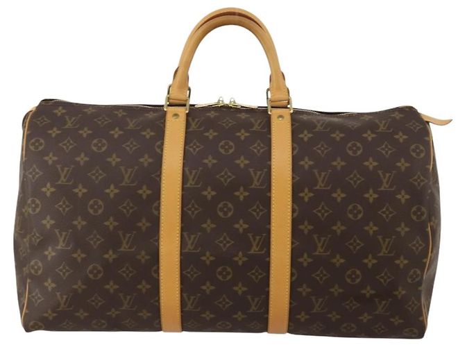 LOUIS VUITTON Monogram Keepall 50 Boston Bag M41426 LV - vista 13