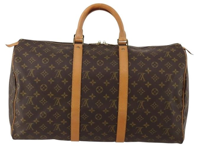 LOUIS VUITTON Monogram Keepall 50 Boston Bag M41426 LV - view 3