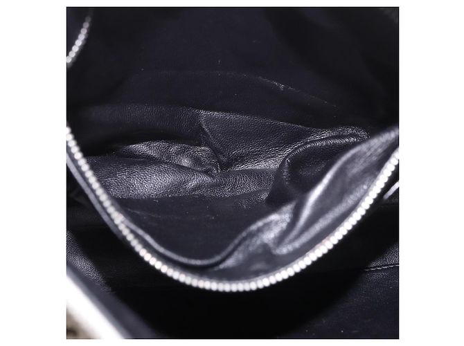 PRADA Clutch Bag Leather White Silver - vista 22