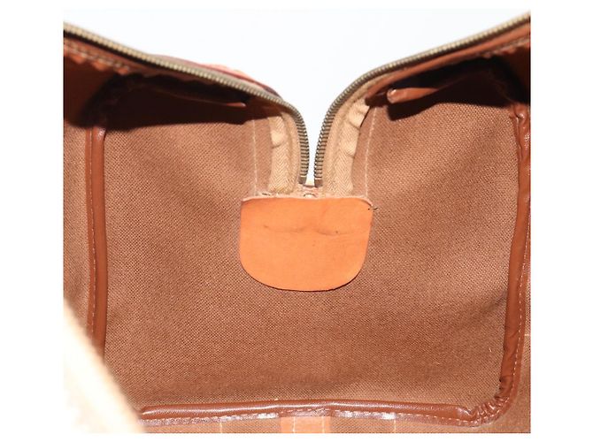 Céline CELINE Macadam Canvas Boston Bag PVC Leather Brown Gold - vista 19