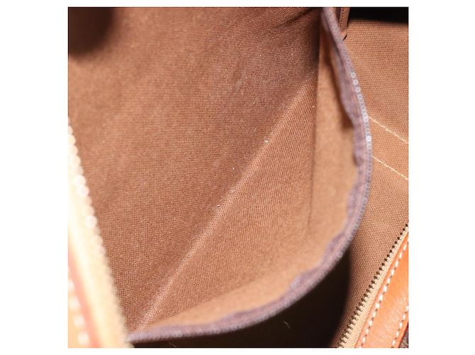 Céline CELINE Macadam Canvas Boston Bag PVC Leather Brown Gold - vista 21