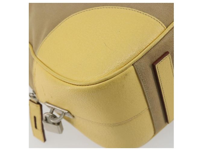 PRADA Hand Bag Canvas Beige Silver - vista 15