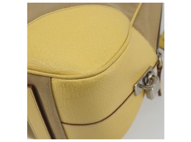 PRADA Hand Bag Canvas Beige Silver - vista 16