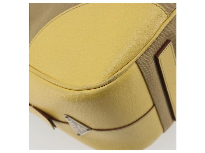 PRADA Hand Bag Canvas Beige Silver - vista 17