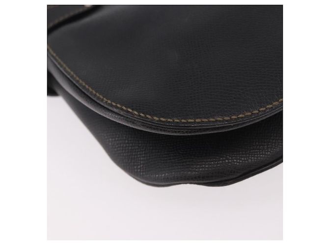 Salvatore Ferragamo Gancini Shoulder Bag Leather Black Silver - vista 17