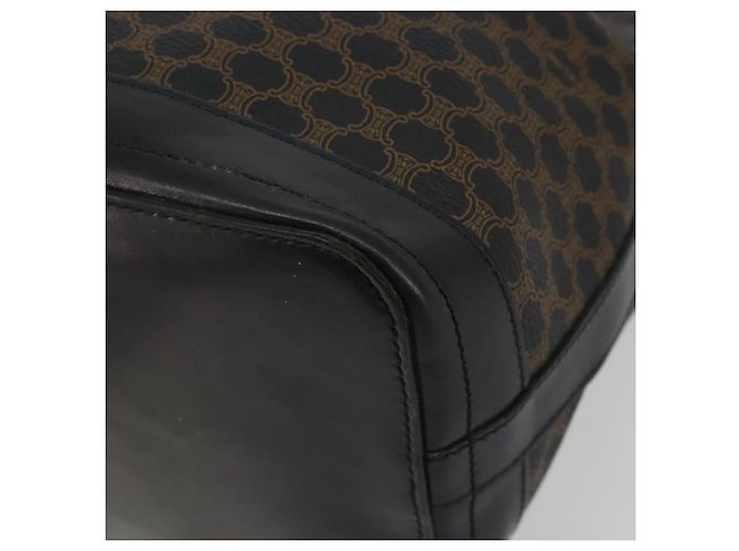 Céline CELINE Macadam Shoulder Bag PVC Leather Black Gold - vista 9