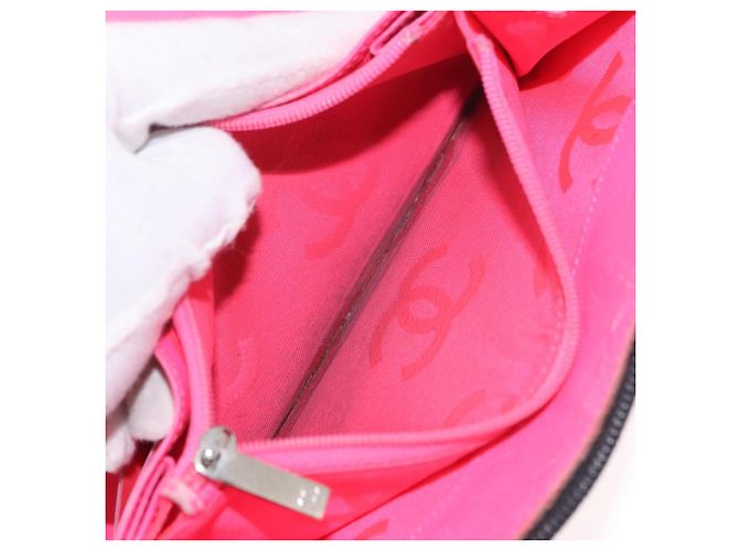 CHANEL Cambon Line Long Wallet Lamb Skin Black CC - vista 11