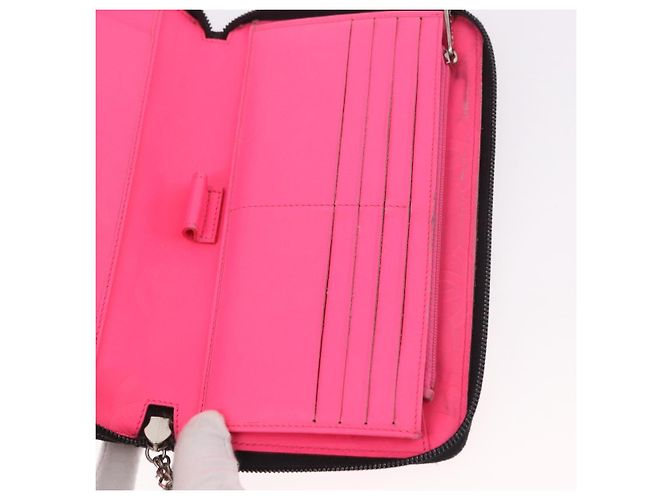CHANEL Cambon Line Long Wallet Lamb Skin Black CC - vista 18