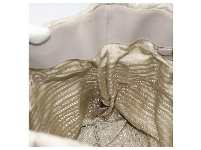 PRADA Chain Tote Bag Nylon Grau Gold - Ansicht 20