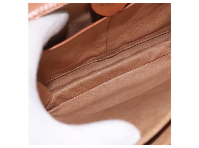 Céline CELINE Macadam Shoulder Bag PVC Leather Brown Gold - vista 10