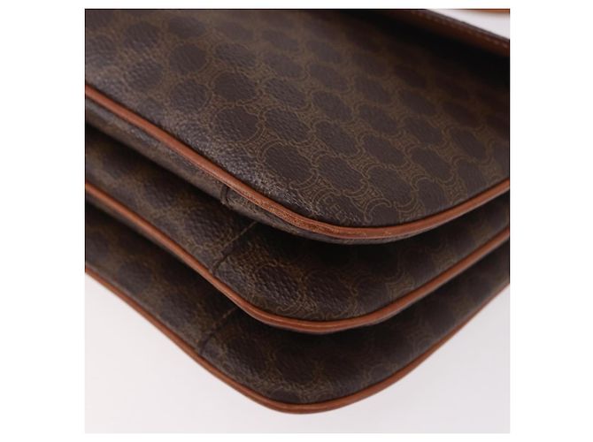 Céline CELINE Macadam Shoulder Bag PVC Leather Brown Gold - vista 16