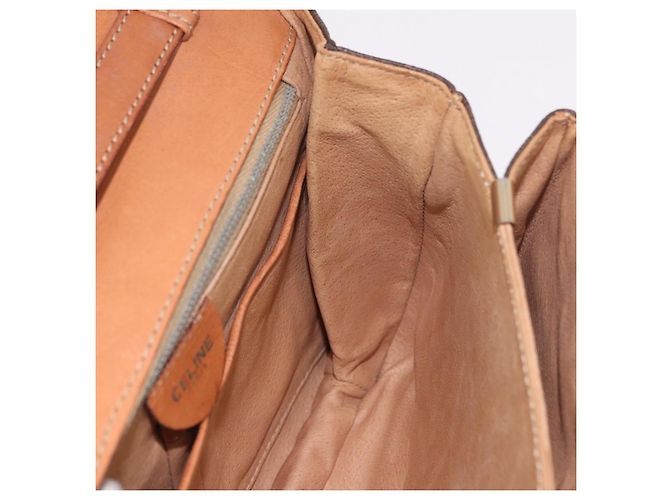 Céline CELINE Macadam Shoulder Bag PVC Leather Brown Gold - vista 21