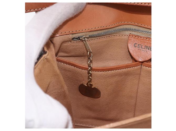 Céline CELINE Macadam Shoulder Bag PVC Leather Brown Gold - vista 24