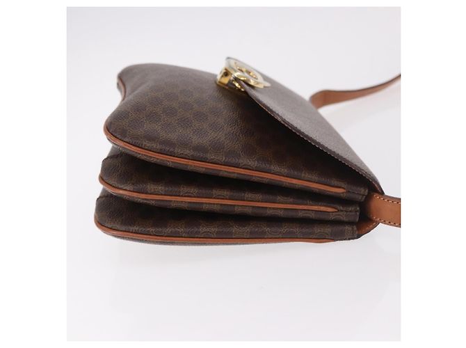 Céline CELINE Macadam Shoulder Bag PVC Leather Brown Gold - vista 3