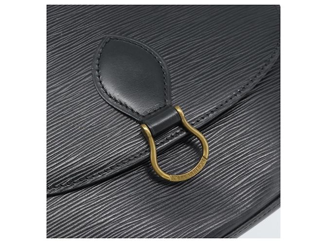 LOUIS VUITTON Epi Saint Cloud GM Shoulder Bag Black M52192 LV - vista 19