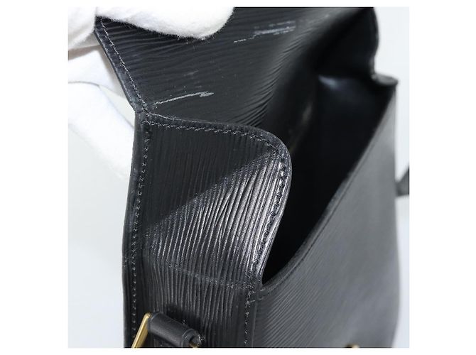 LOUIS VUITTON Epi Saint Cloud GM Shoulder Bag Black M52192 LV - vista 8