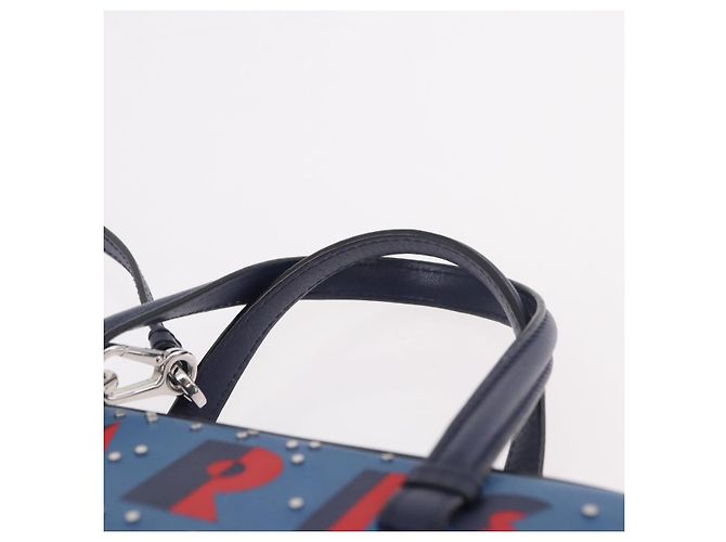 LOEWE Bolso de mano de piel 2way Navy Silver - vista 14