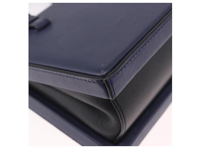 LOEWE Bolso de mano de piel 2way Navy Silver - vista 17