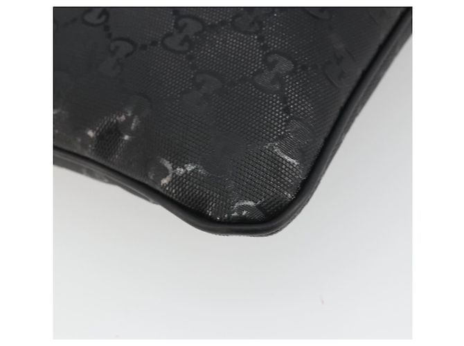 GUCCI GG Implementation Shoulder Bag PVC Black Silver 201538 - vista 17