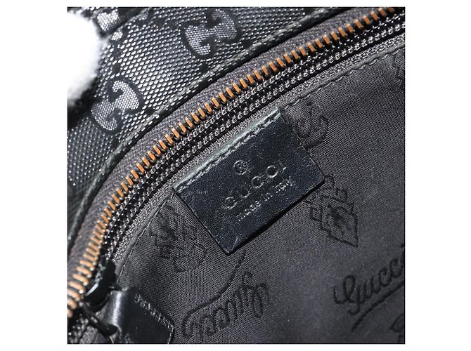 GUCCI GG Implementation Shoulder Bag PVC Black Silver 201538 - vista 19