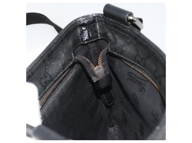 GUCCI GG Implementation Shoulder Bag PVC Black Silver 201538 - vista 20