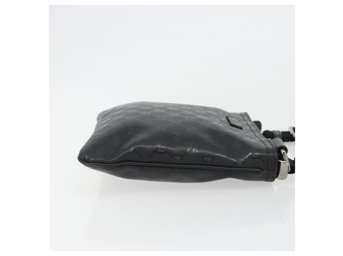 GUCCI GG Implementation Shoulder Bag PVC Black Silver 201538 - vista 3