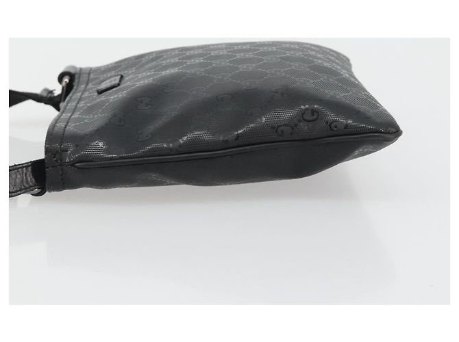 GUCCI GG Implementation Shoulder Bag PVC Black Silver 201538 - vista 4