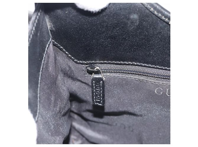 GUCCI GG Canvas Jackie Hand Bag Black Silver 002 1067 - vista 20