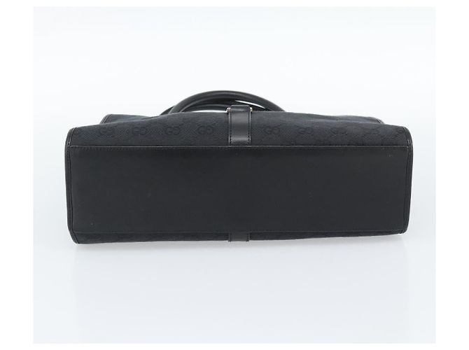 GUCCI GG Canvas Jackie Hand Bag Black Silver 002 1067 - vista 5
