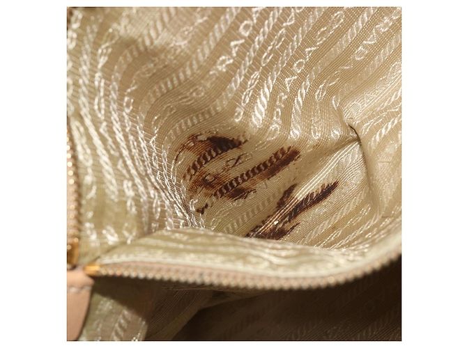 PRADA Hand Bag Leather Brown Gold - vista 11