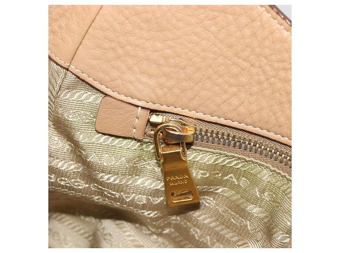 PRADA Hand Bag Leather Brown Gold - vista 24