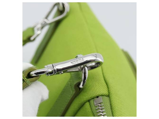 PRADA Shoulder Bag Canvas Green Silver - vista 10