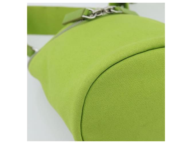 PRADA Shoulder Bag Canvas Green Silver - vista 14