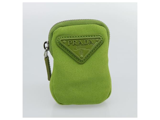 PRADA Shoulder Bag Canvas Green Silver - vista 24