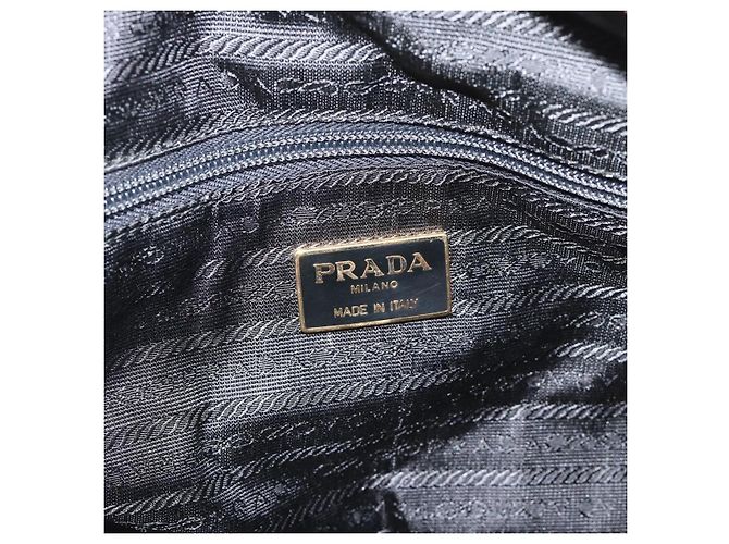 PRADA Chain Shoulder Bag Nylon Yellow Gold - vista 20